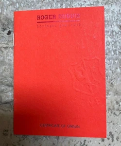 Roger Dubuis Warranty Certificate Garantee Certificat Blank Dealer Stamp NOS - Picture 1 of 5