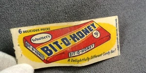 1940s Bit O Honey Candy Bar Matchbook Cover Vintage Schutters Advertising - Picture 1 of 4