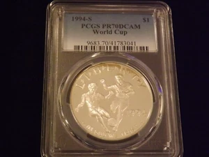 1994-S $1 World Cup PCGS PR 70 DCAM - Picture 1 of 2