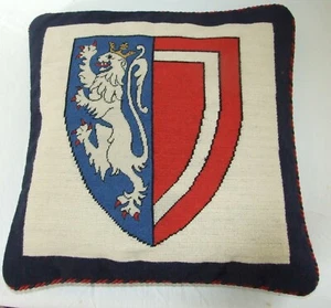 Balliol Oxford Cushion Cover Tapestry Handmade Needlepoint - Picture 1 of 3
