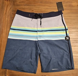 Pantalones cortos de tabla Hurley para hombre 30 Phantom Solace 20" de largo azul verde azulado Volt - Imagen 1 de 4