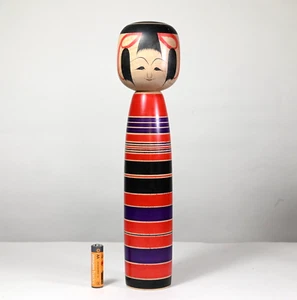 Master KYUYA SATO Kokeshi, TSUCHIYU School, Signed, Japan - Large 12" - Picture 1 of 20