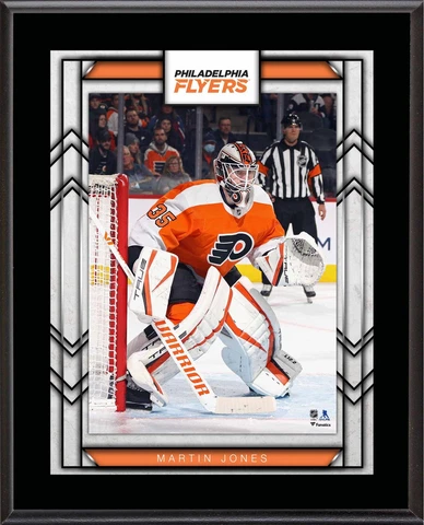 Martin Jones Philadelphia Flyers 10.5" x 13" Sublimated Player Plaque Cover
