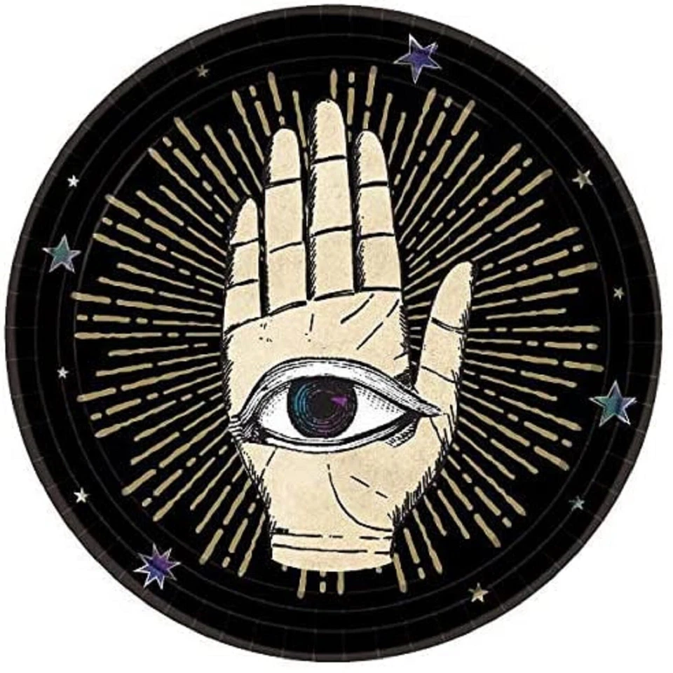 Spooks & Spells Spooky Adivino Embrujado Fiesta de Halloween Platos de Postre de 7" Foto 1 de 1