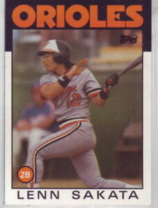 1986 Topps Baseball Baltimore Orioles Team Set 