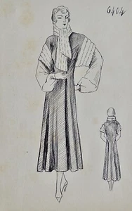 Taller Vionnet - Dibujo Original - Tinta - Conjunto 561 - Picture 1 of 1