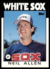 1986 Topps Traded Neil Allen . Chicago White Sox #2T