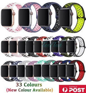 Silicone Nike Sport Strap iWatch Band For Apple Watch Series Ultra11-1 SE38-49MM - Picture 1 of 40