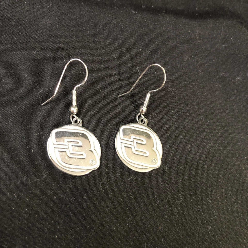 Dale Earnhardt Sr. NASCAR # 3 Logo - Pendientes colgantes de gancho de alambre para mujer Foto 1 de 4