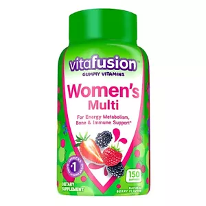 Vitafusion Womens Multivitamin Gummies, Berry Flavored Daily Vitamins for Women - Picture 1 of 2