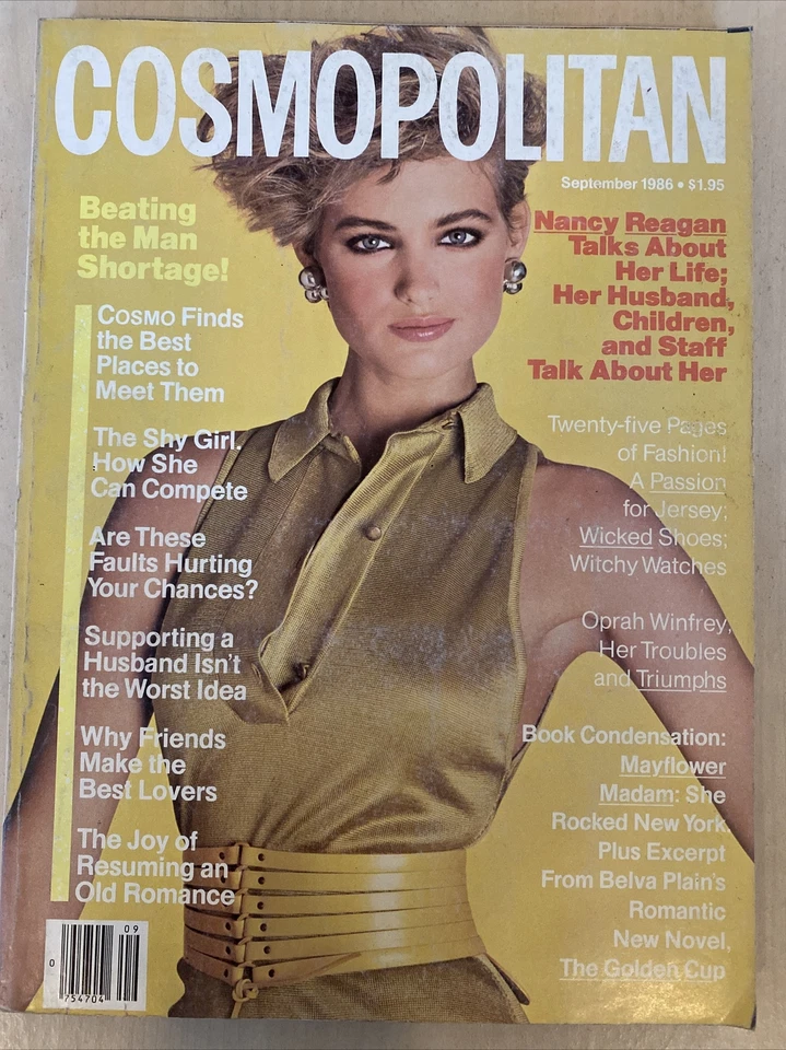 1986 COSMOPOLITAN Magazine Oprah Winfrey Nancy Reagan LAURIE SCHUMAKER VG Condtn - Image 1 of 1
