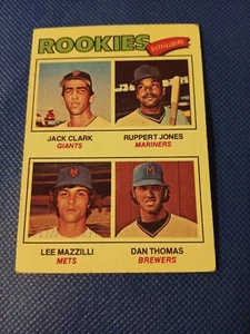 1977 JACK CLARK RUPPERT JONES MAZZILLI TOPPS BASEBALL ROOKIE CARD RC #488 THOMAS - Picture 1 of 2