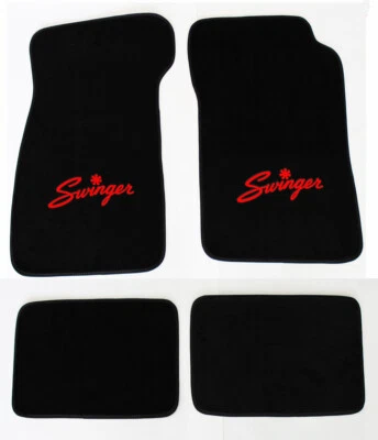 ¡NUEVO! Alfombrillas Dodge Dart Swinger 1967-1976 logotipo bordado elige color, logotipo Foto 1 de 4