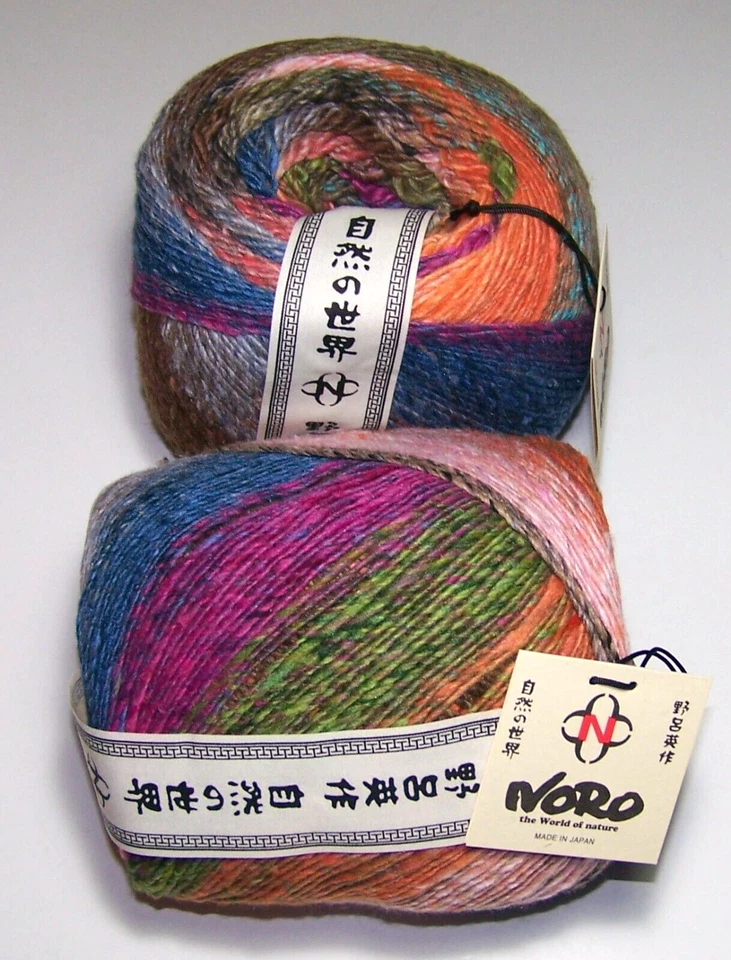 656 yard ball of NORO TSUBAME Silk and Wool worsted weight yarn #9 YATSUSHIRO - Image 1 of 1