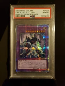 Psa 10 Yugiog Elemental Hero Neos Kluger 20th Secret Rare LGB1-JP009 Japanese - Picture 1 of 2
