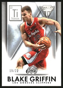 2013-14 Panini Titanium Titanum 22 #44 Blake Griffin /22