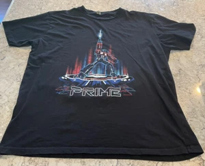 Rock Me X-Large Black Men’s Transformers T-Shirt Optimus Prime - Picture 1 of 2