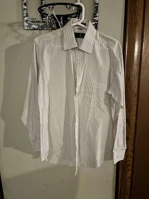Men's Single Needle Tailoring L White Dress Shirt by Ketch-Size - Image 1 of 2