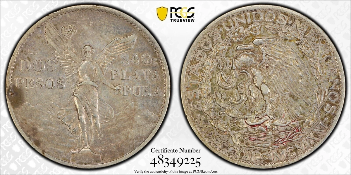 1921 Silver 2 Pesos Mexican Coins for sale | eBay