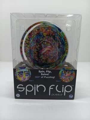 Spin Flip Puzzle 360 Degrees Adult Fidget Toy Spin Flip Solve Ages 8+  Owl/Face  - Image 1 of 3
