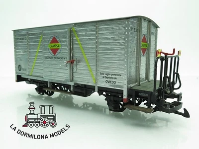 AG674 Escala G - LGB VAGON MERCANCIAS CERRADO J  3.301-21 CAMPSA de la FEVE - S/ - Imagen 1 de 4