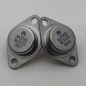 Motorola 2N3055 MJ2955 of NPN Power Transistor 60V 15A TO-3 x 10 Pairs - Picture 1 of 6