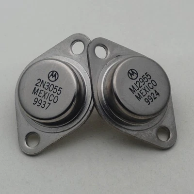 Motorola 2N3055 MJ2955 of NPN Power Transistor 60V 15A TO-3 x 10 Pairs - Image 1 of 4