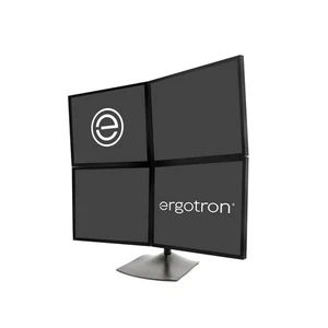 Ergotron - Soporte de monitor cuádruple DS100 para escritorio, 4 monitores de hasta 24 pulgadas, - Imagen 1 de 4