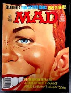 Mad Magazine, "Jewel of the Nile" No. 263, June, 1986 Vintage - Picture 1 of 3