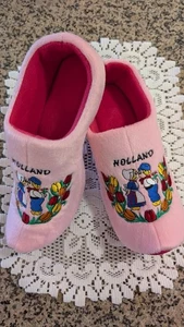 Damen-Hausschuhe Plüsch Dutch Holland Clog-Form US 7/9 – NEU - Bild 1 von 7