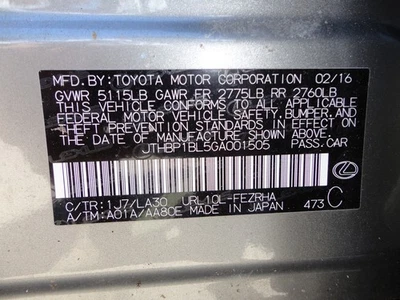 2016 Lexus GS F Air Conditioning A/C AC Compressor OEM 2K Miles - LKQ393911803 - Изображение 1 из 4