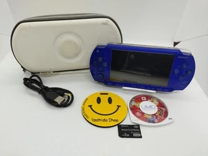 Sony PSP 1000 System Fesilia blue & Charger &UMD Bundle 【 Region Free 】 - Picture 1 of 11