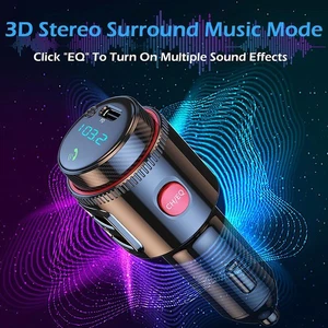 Bluetooth Autoradio Adapter Wireless FM Transmitter QC3.0 & PD Schnellladegerät MP3 - Bild 1 von 14
