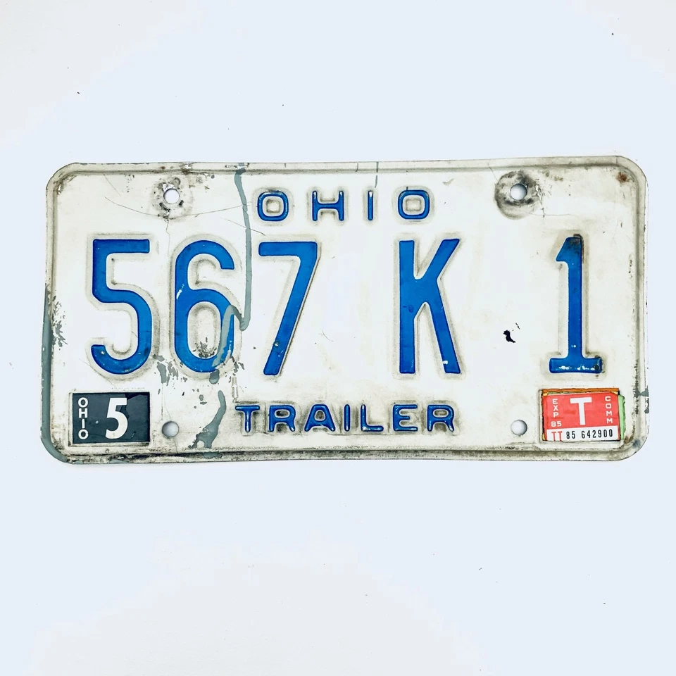  Номерной знак прицепа округа Уэйн США Огайо 567 K 1 - Изображение 1 из 1