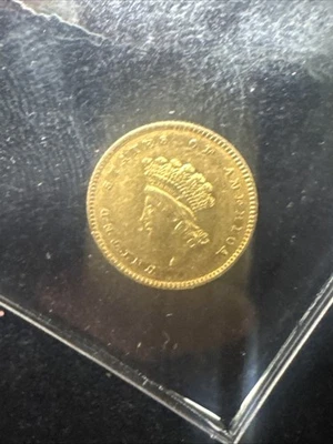 1854 $1 Gold Type 2 Rare U.S. One Dollar Gold Coin Pre 1933 Amazing Shape - Image 1 of 4