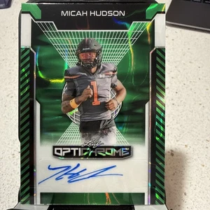 2025 Leaf Optichrome Micah Hudson Auto #4 von 6! Texas Tech Red Raiders - Bild 1 von 4