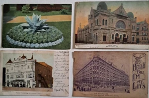 Vintage 4 Postkarten Philadelphia Area um 1900-1910 - Bild 1 von 5