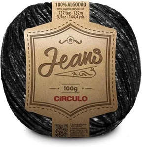 Circulo ::Jeans #8738:: 100% Cotton yarn Black - Picture 1 of 8