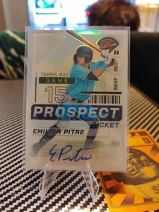 Autógrafo Emilien Pitre RAYS 2024 Panini Prospect Edition - Imagen 1 de 2