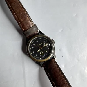 Vintage Women's Ducks Unlimited Quartz Watch, Brown Band w/New Battery 25mm - Picture 1 of 7