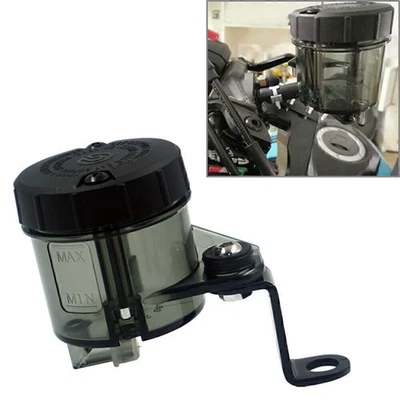 Universal Motor Front Brake Clutch Tank Cylinder Fluid Oil Reservoir Cup Black - Image 1 of 4