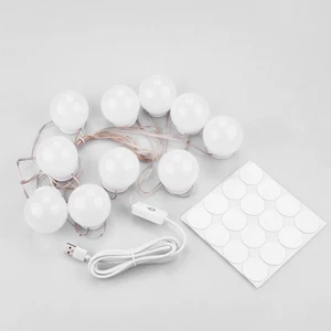 Kit de luces de espejo de tocador LED estilo Hollywood con 10 bombillas regulables C - Imagen 1 de 10