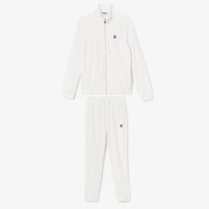 Fila Hombres Terciopelo Chándal Sudadera Conjunto Ravid Beige Crema Terciopelo Talla XL 2XL NUEVO CON ETIQUETAS - Imagen 1 de 15