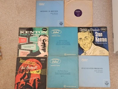 Stan Kenton - 10" Record Collection - X8 Vinyl - Original Sleeves Capitol 1950's - Image 1 of 4