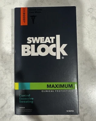 SweatBlock Clinical Antiperspirant for Men & Women Hyperhidrosis Treatment Wipes - Image 1 of 4