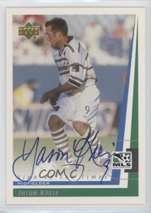 1999 Upper Deck MLS Sign of the Times Jason Kreis #JK Rookie Auto RC