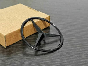 Gloss Black OEM size REAR TRUNK STAR LOGO Emblem For Mercedes-Benz CLA C117 only - Foto 1 di 4