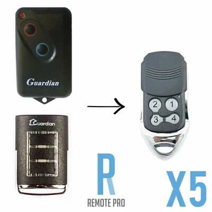 5 x Guardian 21230 21230L Garage Door Compatible Remote - Foto 1 di 10