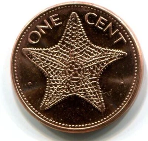 1 CENT 1998 BAHAMAS Coin UNC STARFISH #W11459C - Picture 1 of 3