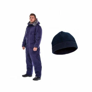 *BUNDLE* IDF Winter Gear Coverall Snowsuit + Thermal Fleece Outdoor Hat - Picture 1 of 13